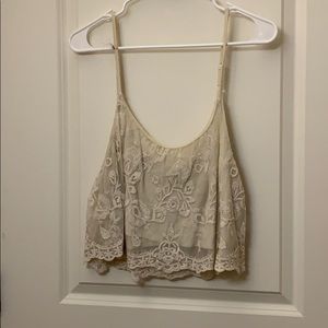 Lace crop top